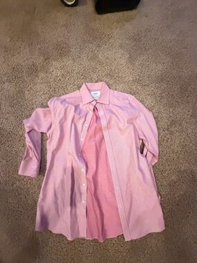 Charles Tyrwhitt Red/Pink Grid Dress Shirt